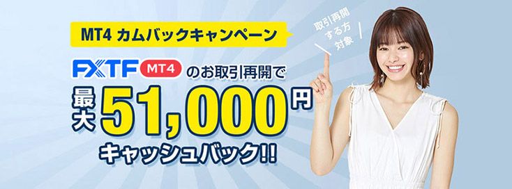 FXTF カムバックキャンペーン(2021年10月)