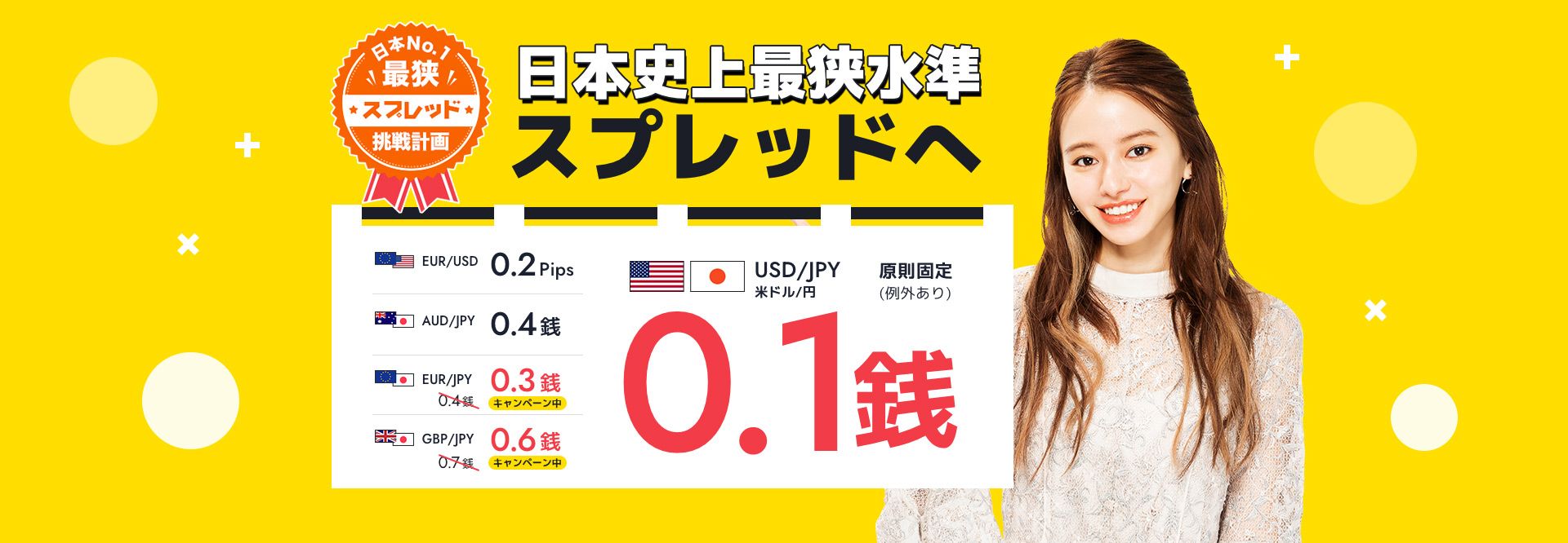 日本no 1最狭スプレッド挑戦計画 日本no 1最狭スプレッド挑戦計画