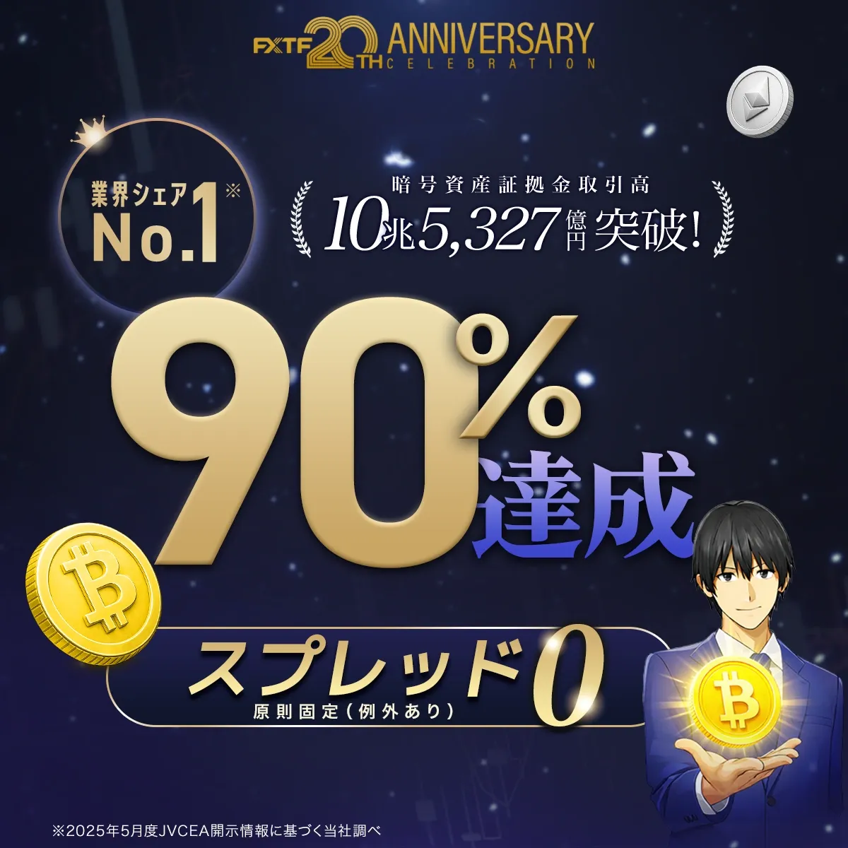 80.暗号資産業界シェア90%