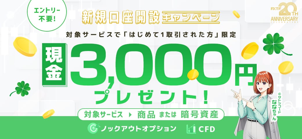 FXTF 新規口座開設キャンペーン（5月終了）