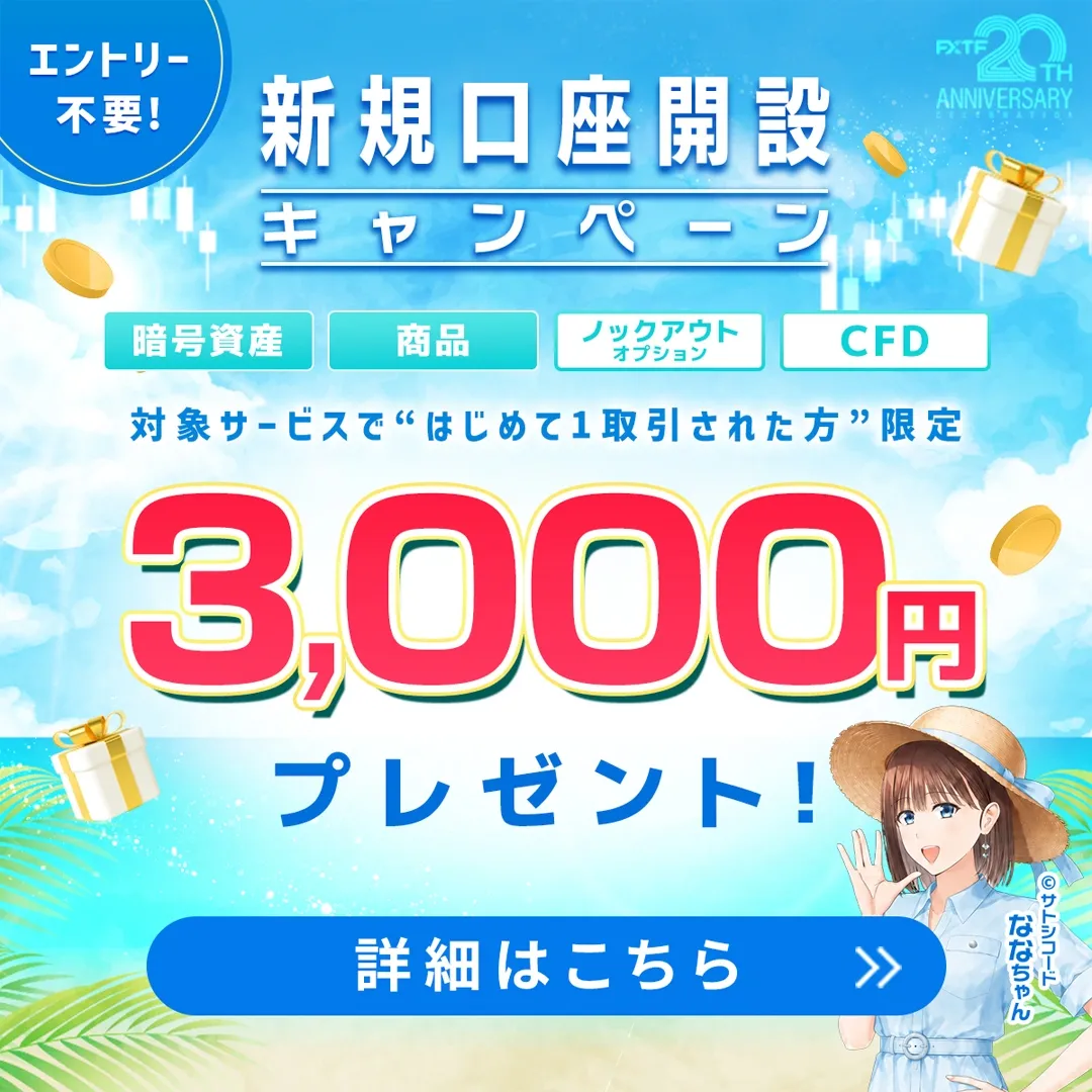 40.FXTF新規口座開設キャンペーン