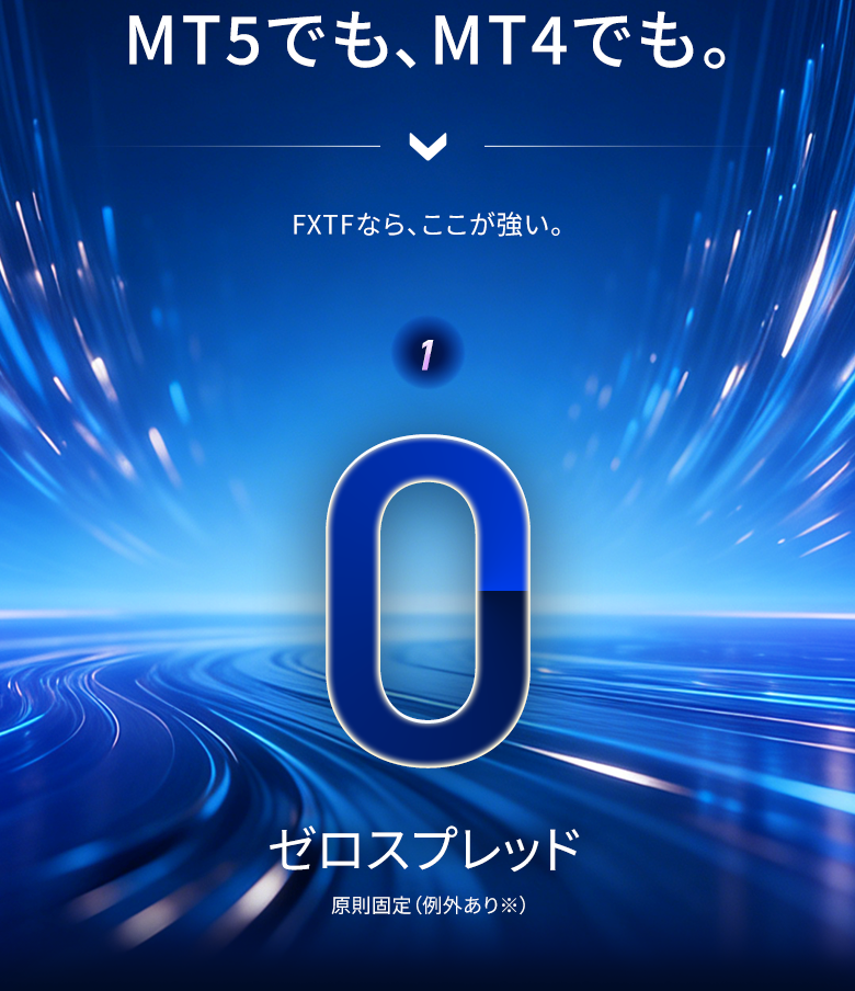 全通貨ペア・CFD対象銘柄 ゼロスプレッド